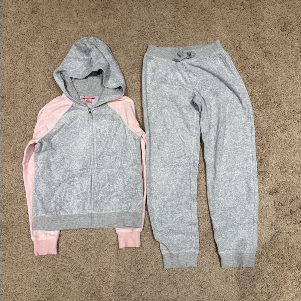 Juicy Couture Kids matching Set in Pink and gray